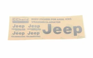 Metall Logo Aufkleber Blatt für Axial 1/6 SCX6 Jeep Wrangler (silber) VVV-C1211 RC4WD - Bild 1 von 2