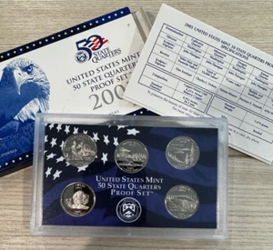 2005 State Quarter Clad Proof Set U.S. Mint Packaging OGP COA - Picture 1 of 4