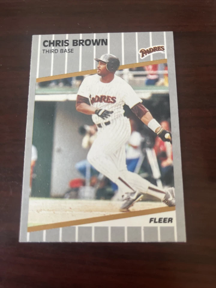 1989 Fleer - #301 Chris Brown San Diego Padres - Image 1 of 1