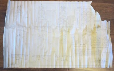 Original 1941 dated Southern Railway Drawing, Sunbright Virginia Trestle - Image 1 of 4