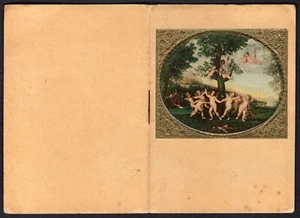Calendario da barbiere Quadri famosi (Venezia, Bacio di Hayez, Pastorale) - 1925 - Imagen 1 de 8