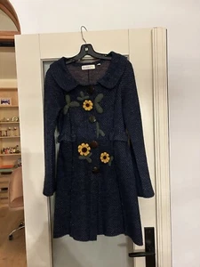Anthropologie Charlie & Robin Sunflower Sweater coat Knit Wool Blend Size Large - Picture 1 of 4