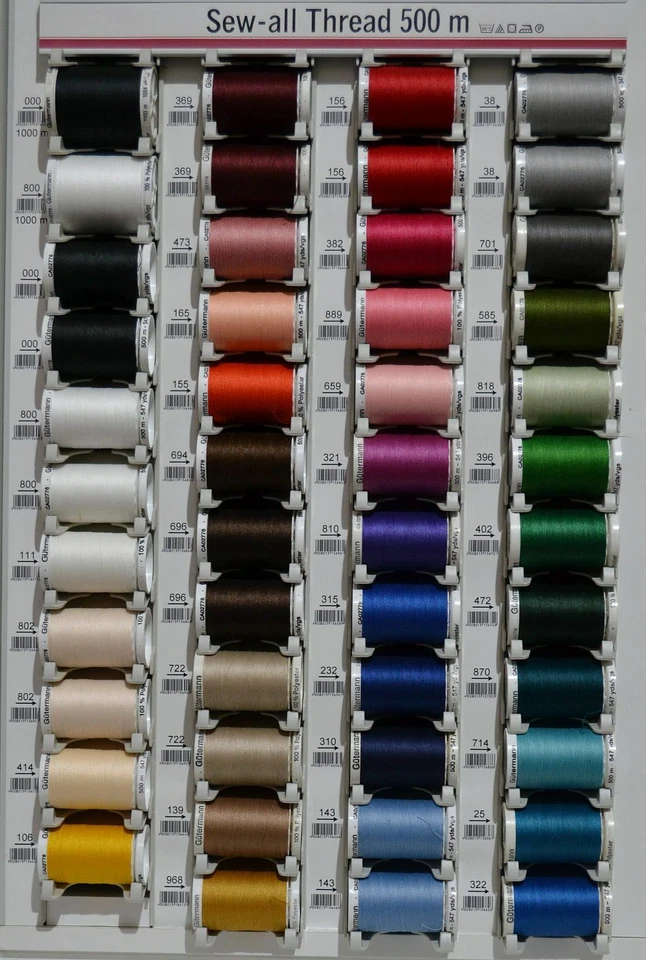 Gutermann Sew-All Thread 500m, Sewing Thread, 100% Polyester, Select Colour - Image 1 of 1