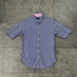 Polo Golf Ralph Lauren Striped Button Up Shirt Blue Size Small Womens - Picture 1 of 5
