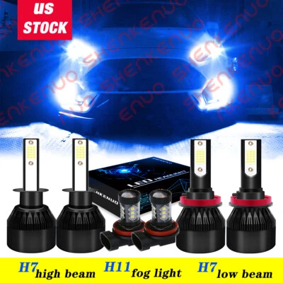 Faros LED de haz alto bajo antiniebla azul hielo para Ford Focus 2012-2018 Foto 1 de 4