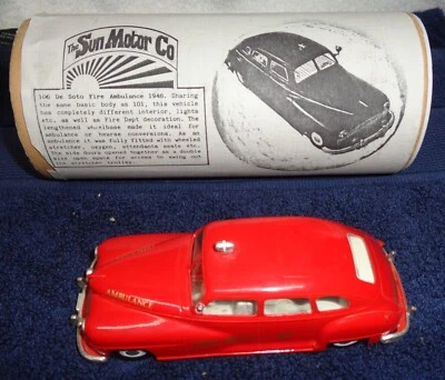 Ambulancia Sun Motor Co 1948 DeSoto Bomberos Como Nueva en la Caja Foto 1 de 4