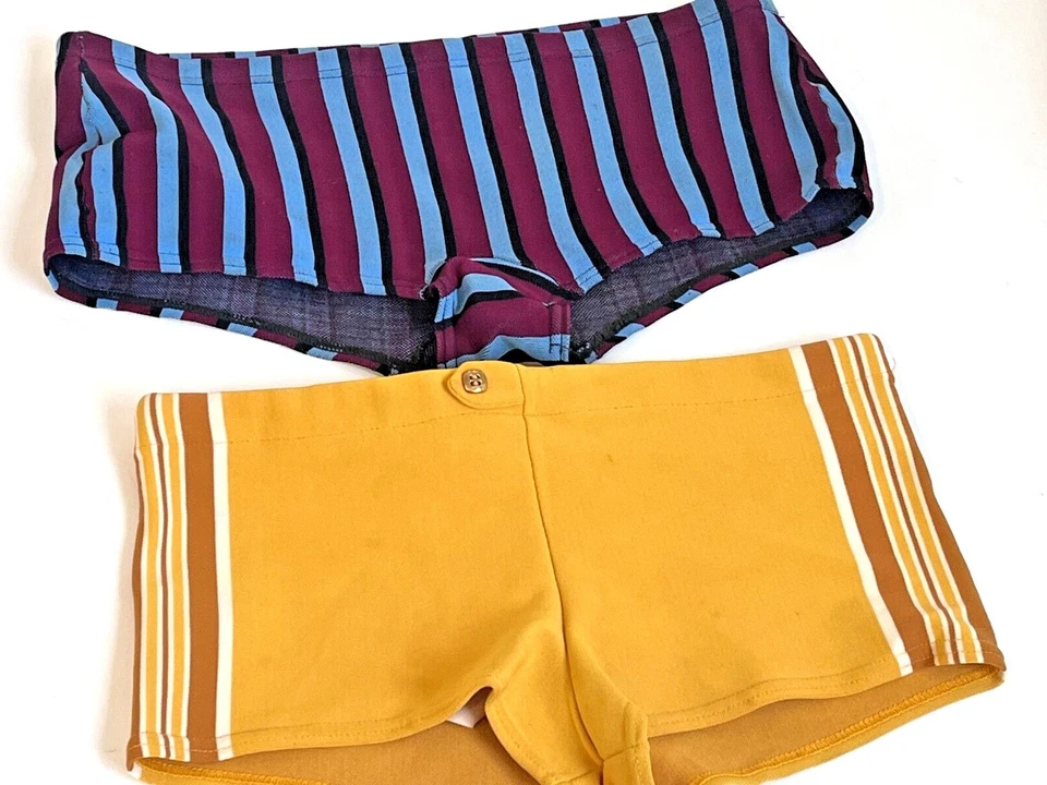 Rare Vintage Retro Nylon Swimming Briefs Trunks - sold separately - c 1960-1970s - Image 1 of 3
