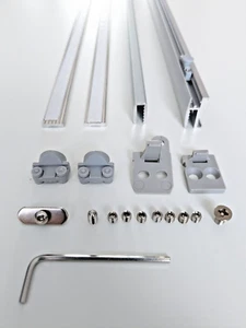 IKEA KVARTAL Set Laufleiste Schiene Paneelwagen Beschwerung 60 cm Alu Silber OVP - Bild 1 von 1