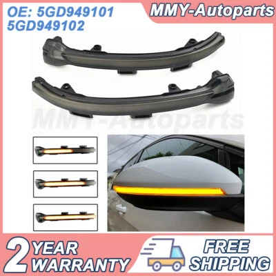 LED Side Mirror Turn Signal Light Sequential blinker Lamp for VW Golf7 MK7 GTI R - Imagem 1 de 4