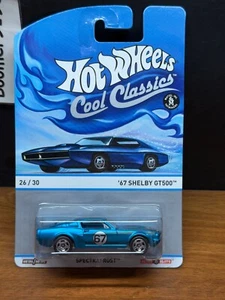 HOT WHEELS COOL CLASSICS 67 SHELBY GT500 MUSTANG AQUA SPECTRAFROST 1/64 NIB - Picture 1 of 3