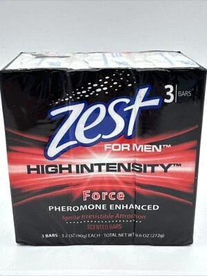NEW 3 Pack ZEST High Intensity FORCE PHEROMONE Enhanced Scent Bar Soap - Image 1 of 4