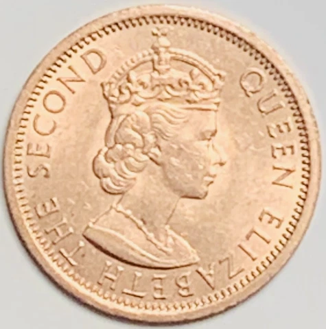 1966 Mauritius 2 Cents KM# 32 Uncirculated Condition Cover