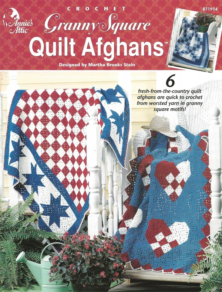 Crochet Granny Square Quilt Afghans 6 Patterns Annie's Attic