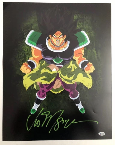Vic Mignogna Signed Autographed 16x20 Photo Dragon Ball Z Super Broly BECKETT 3 Cover