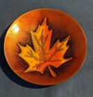 MidCentury Enamel Maple Leaf Copper Plate Jules Perrier Canada (FS) (PL133)