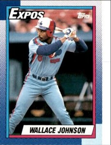 1990 Topps Baseball Cards Wallace Johnson Montreal Expos #318