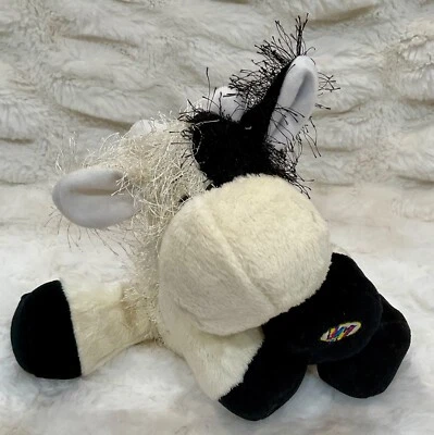 Classic Webkinz BLACK & WHITE COW GANZ HM003 Plush Stuffed Animal NO CODE - Image 1 of 4