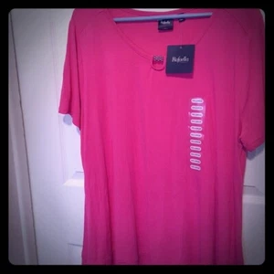 Túnica para mujer Rafaella magenta rosa talla 2X - Imagen 1 de 3