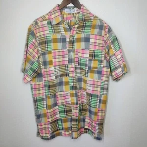 English Sports Shop Madrás Camisa a Cuadros Para Hombre Mediana Con Botones Preppy Verano - Imagen 1 de 12