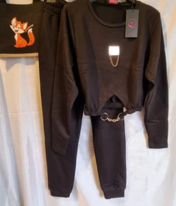 Damen Zwei-Teiler, Kombination, Hose und Shirt, Boutique Ware, Schwarz, 36/38/40 - Bild 1 von 5