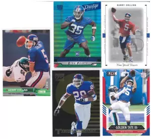 Lote de tarjetas Collins Wheatley Baker Tate III 5 piezas New York Giants casi nuevas - Imagen 1 de 2