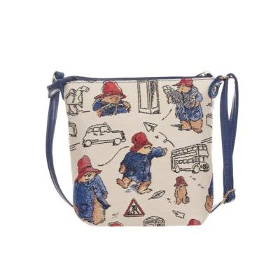 SIGNARE Paddington Bear Crossbody Bag Sling Satchel Handbag Travel Recycled Polyester