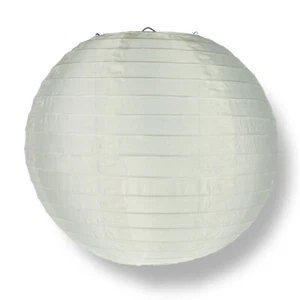 10" Beige Nylon Lantern, Durable Hanging Decoration - Picture 1 of 3