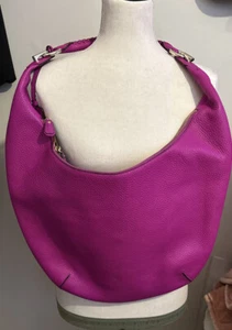 NWOT Diane Von Furstenberg Shocking Pink Leather Bag - Picture 1 of 3