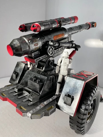 Star Wars Mandalorian Prototype EWeb Heavy Cannon blaster Turret Vintage Kenner Cover