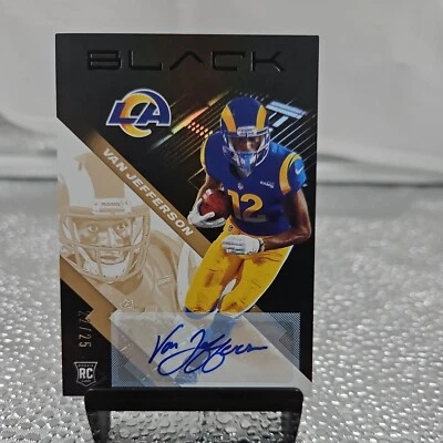 2020 Panini Black - Rookies Copper #128 Van Jefferson, Van Jefferson /25 (RC) - Image 1 of 4