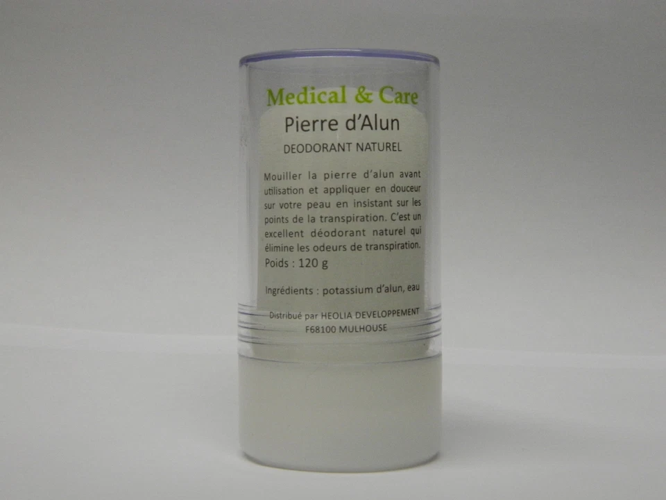 MEDICAL & CARE Lot 4 Déodorants PIERRE D'ALUN en stick 120 gr Potassium