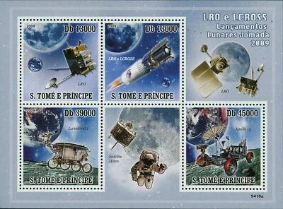 Space LRO and LCROSS Launch on Lunar Journey 2009 S/S MNH #4135-4138 - image 1 of 4