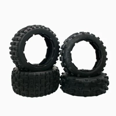 4pcs Vorderseite Rückseite Knobby Reifen Haut Für 1/5 Hpi Rofun RV Km Baja 5b - Bild 1 von 4