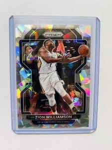 ZION WILLIAMSON - 2021 -22 Panini Prizm Basketball CRACKED ICE PRIZM #108 SP - Picture 1 of 4