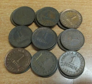 PORTUGAL LOT OF 20 COINS  CENTAVO 1917-1918 KM 565 - Picture 1 of 4