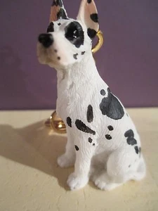 Dogge Harlekin ~ Schlüsselanhänger ~ toller Geschenkartikel - Bild 1 von 2