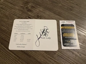 Jordan Spieth Signed East Lake Golf Scorecard 2015 Tour Championship Winner JSA - Picture 1 of 3
