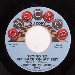R&B Blues 45 SONNY BOY WILLIAMSON Trying To Get Back... CHECKER VG+ promo HEAR i - Picture 1 of 2