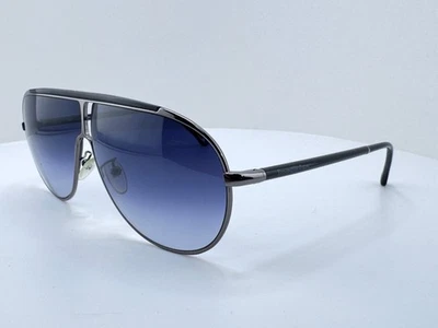 Ermenegildo Zegna SZ3250 Silver Black Aviator Blue Gradient Lens Sunglasses - Image 1 of 4