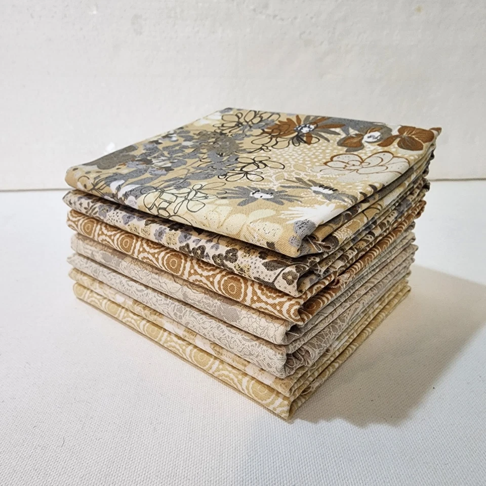 Stiletto, Cashew Bundle of 7 prints by BasicGrey, 1/2-yd., Total 3.5 Yards - Image 1 of 4