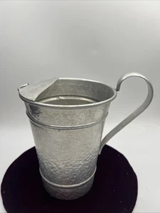 Gailstyn Hammered Aluminum Water Pitcher 9” Tall Grandma Cottage Core Vintage - Picture 1 of 5