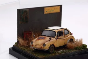 1/32 Subaru 360 Vintage Showa Era Coche Diorama Acabado Hecho a Mano Exhibición con Estuche - Imagen 1 de 5