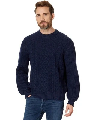 Suéter Madewell Para Hombre Lana Cableado Cuello Redondo Nuevo Talla L Grande Foto 1 de 4