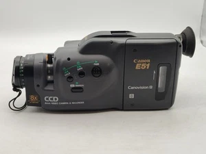 Canon-E51 Black Canovision 8MM-8X Zoom-Video Camera & Recorder ****UNTESTED***** - Imagen 1 de 12