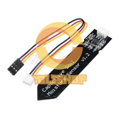 2Stks Analog Capacitive Soil Moisture Sensor V1.2 Corrosion Resistant With Cable - Image 1 of 4
