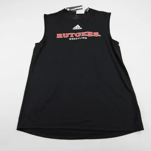 Rutgers Scarlet Knights adidas Sleeveless Shirt Men's Black Used - Picture 1 of 7