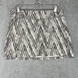 Smartwool Merino Wool Blend Lined Skort Skirt Womens M Geometric Athletic Pocket - Picture 1 of 13