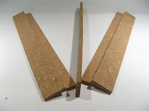 CORK BLOCKS NATURAL BURL 12" X 1 1/2" X 1/4" LOT OF 4 - Picture 1 of 4