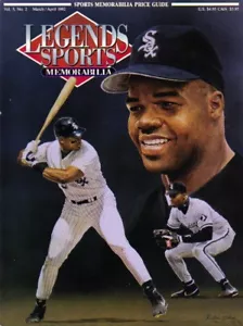 Sports Legends Price Guide Frank Thomas Cover 1992 Magazine - Imagen 1 de 1