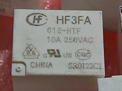 Hongfa HF3FA-012 SPST Relay, 10A / 250VAC General Purpose Relay, with coil DC12V - Image 1 of 4